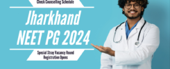 Jharkhand NEET PG 2024 Special Stray Vacancy Round Registration Opens; Check Counselling Schedule